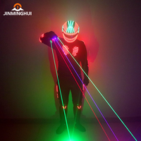 Usine LED Robot Stilts Suit avec Gants Laser pour Danse Halloween Club Cosplay Graduation Parties-Party Nouveautés