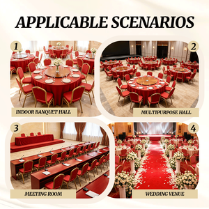 Chaises de mariage de luxe en acier doré, empilables, en métal, pour banquets et hôtels, vente en gros, pour <span class=keywords><strong>la</strong></span> <span class=keywords><strong>location</strong></span> d'événements - Product Image 5