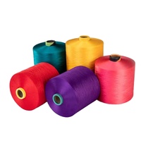 Fil 100% Polyester 50/72 DTY Teint en masse Écologique Haute Ténacité Certifié Oeko-Tex Anti-bactérien Absorbant l'humidité