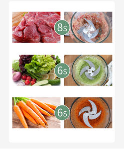 محضر طعام كهربائي ألماني متعدد الوظائف للمنزل، فرامة خضروات كهربائية متعددة الاستخدامات، آلة لهرس الفوفو، مفرمة طعام - Product Image 5