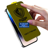 99H 0.3Mm Og Esd prix de gros mobile téléphone verre trempé Film confidentialité téléphone protecteur d'écran pour Iphone 15 16 Pro Max