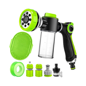 Accessoire de lavage pour <span class=keywords><strong>chien</strong></span> Pup Jet, mode pulvérisateur 8 en 1, matériau en zinc, origine Chine, buse de jardin, brosse de bain, 100cc, savon, arrosage - Product Image 1