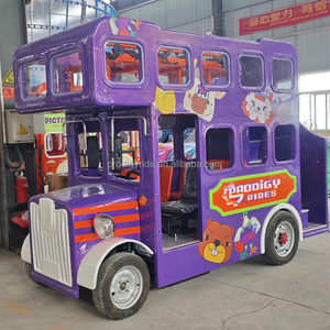 Bus touristique londonien à double étage en fibre de verre, sur mesure et à thème, pour la visite des parcs, à vendre - Product Image 1