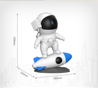 Fusée astronaute 12 en 1 HD Galaxy Star veilleuse Bluetooth haut-parleur planétarium projecteur pour chambre salle de jeu