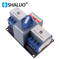 Commutateur de transfert automatique SLQ3 ATS 63A 100A monophasé double alimentation pour groupe électrogène diesel 4P - Pièces de groupe électrogène