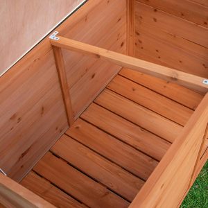 Wooden Dog Kennel Indoor/Outdoor Garden Cosy Wood House with Window for Medium/Large Dogs - Product Image 5