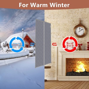 <span class=keywords><strong>Rideau</strong></span> de <span class=keywords><strong>porte</strong></span> magnétique en EVA à isolation thermique 38 "x 83", garde la pièce au chaud, convient aux pièces climatisées et chauffées - Product Image 2