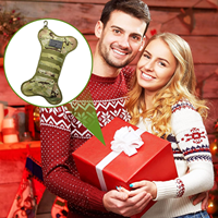 Prêt à expédier sacs de bas de Noël camouflage créatifs bas de Noël tactiques avec équipement Molle