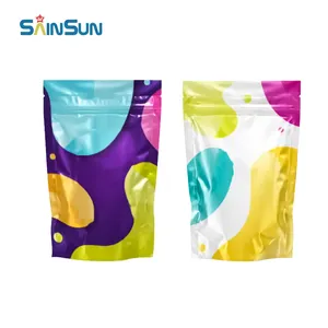 Gram 1g 3.5g 7g 14g 28g Gram Matte Smell Proof Zip Lock Stand Up Pouch Packaging Custom Digital Printed 3.5 G Mylar Bags