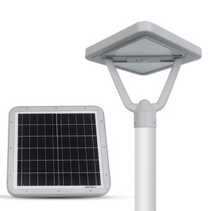 Lámpara Solar de Jardín de 3 Metros, LED de Aluminio para Exteriores, Impermeable, con Panel Solar Monocristalino y Sensor de Luz - Product Image 1