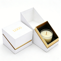 Coffret Cadeau de Bougies Parfumées de Luxe avec Logo Personnalisé, Emballage Élégant pour la Maison et les Mariages