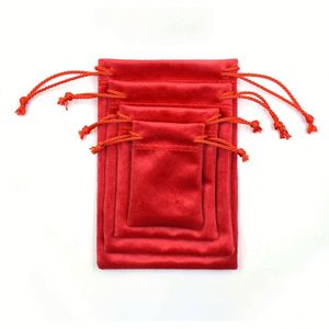 Pochette à bijoux en velours avec cordon de serrage, plusieurs tailles, logo personnalisé, emballage écologique de luxe - Product Image 4