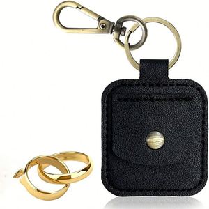 Monedero de Cuero PU con Logotipo Personalizado, Bolsa Compacta con Cremallera, Llavero Portátil, Cartera para Regalo, Accesorios al por Mayor - Product Image 1