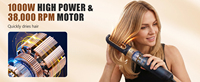 Sèche-cheveux électrique 5-en-1 en gros avec technologie ionique, en plastique ABS, 1000W, multi-fonctions pour la maison