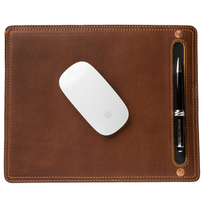 2025 nouveau tapis de bureau spécial en cuir véritable tapis de souris professionnel Sublimation avec fente pour stylo cadeau d'affaires tapis d'ordinateur portable personnalisé - Product Image 3