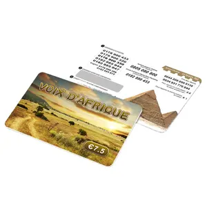 주문 인쇄 PVC 플라스틱 선불 충전 전화 카드 스크래치 카드 공장 가격