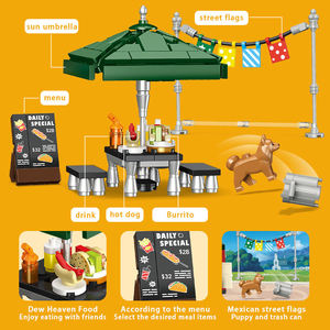 Set de Bloques de Construcción de Camión de Tacos Mexicano, 615 Piezas, Modelo de Carrito de Comida, Juguete STEAM, Decoración para el Hogar, Regalo para Niños - Product Image 5