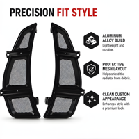 Protection de grille de radiateur de moto en aluminium pour VESPA GTS 250 GTS250 GTS 300 GTS300 Super 2024+ Accessoires
