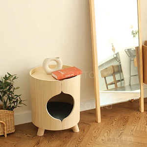 折りたたみ式猫ツリーハウス屋内屋外防水木制猫ハウス - Product Image 2