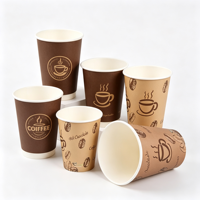 Gobelet en papier kraft jetable à paroi simple, personnalisé en usine, avec couvercle blanc, offre spéciale pour le café, échantillon gratuit disponible, impression possible