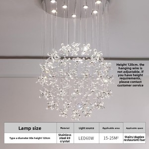 Plafonnier <span class=keywords><strong>LED</strong></span> encastré de luxe moderne français avec capteur de mouvement, cristal, IP33, haut de gamme pour <span class=keywords><strong>chambre</strong></span> et salon - Product Image 4