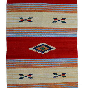 Tapis d'intérieur moderne réversible en coton fait main, lavable, pour la maison et les voyages - Product Image 1