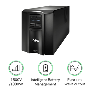 <span class=keywords><strong>APC</strong></span> SMT UPS SMT1500i-CH SMT1500i <span class=keywords><strong>1000W</strong></span>/1500VA Onduleur Tour 1.5kVA à Onde Sinusoïdale avec Batterie de Secours au Meilleur Prix - Product Image 2