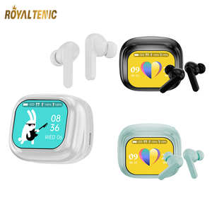 WT-7 ANC enc LCD màn hình cảm ứng TWS Tai nghe âm thanh Stereo Di động HiFi Tai nghe rảnh tay BT cuộc gọi đúng không dây Earbuds wt7 - Product Image 1