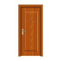 Porte en bois MDF pour chambre à coucher, design simple et moderne, blanc, insonorisée, imperméable et résistante à l'humidité, vente en gros d'usine