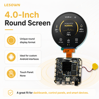 Moniteur carré compact LESOWN de 4 pouces, rapport 1:1, sous-écran PC, écran 720p, connexion HDTV pour boîtier Mini ITX, Mod AIDA64