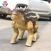 Fabrikgefertigter, elektrischer, animatronischer Roboter-Baby-Dinosaurierhund für den Außenbereich und Freizeitparks