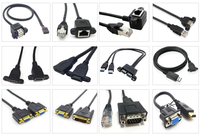Simcom DB9 macho a DB15 hembra COM RS232 RJ11 4P4C Cable serie Conectores D-Sub