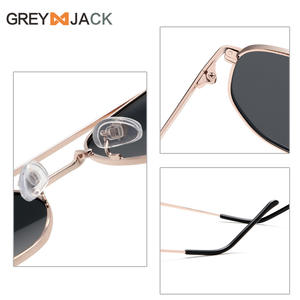 Lunettes de soleil aviateur pour homme Grey Jack, monture métallique, UV400, polarisées, pour la conduite et la pêche, type 3, pare-soleil - Product Image 2