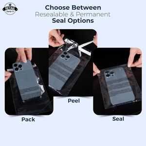 Bolsas de Plástico Transparentes Reutilizables de 5x7 Pulgadas, Paquete de 200 con Advertencia de Asfixia para Envío y Empaquetado Minorista - Product Image 4