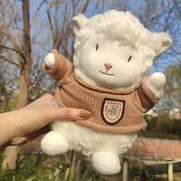 Qualité supérieure quantité minimale de commande bas boîte-cadeau mignon PP coton blanc mouton griffe machine dessin animé Durable inodore 8 pouces jouets en peluche