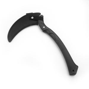 Guadaña de jardín recta de acero inoxidable con acabado de óxido negro, para agricultura, con mango de plástico y espesor de 1.5mm - Product Image 2