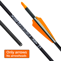Nouvelle arrivée 31 pouces flèches en Fiber de carbone 6.2mm colonne vertébrale 250-800 flèches de chasse pour l'équipement de tir d'entraînement