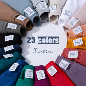 T-shirt uni d'été imprimé pour hommes T-shirt personnalisé OEM T-shirts grande taille imprimés de logo personnalisé T-shirts en coton pour hommes - Product Image 2