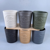 Pot Bunga Keramik Modern Berlapis Kaca dengan Lubang Drainase dan Alas untuk Penggunaan di Lantai Rumah & Taman, Motif Seni Vas 450g