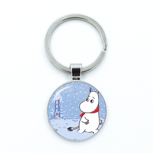 Llavero con Colgante de Gema del Tiempo de la Serie <span class=keywords><strong>Moomin</strong></span> de Arabia, Joyería de Anillo Estilo Europeo y Americano - Product Image 4