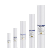 Filtre à eau industriel 20 pouces, cartouche de rechange en fibres PP à gros pores, 1 micron, 5 microns, pour sédiments, haute efficacité, blanc
