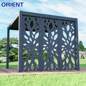 Structure en aluminium de vitrage de <span class=keywords><strong>toit</strong></span> de couverture de patio de vérandas en verre de pergola extérieure contemporaine - Product Image 6