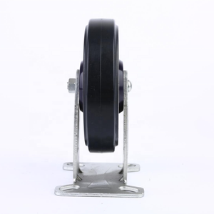 3/4/<span class=keywords><strong>5</strong></span>/6/8 Zoll schwarz blau silber Gummi drehbar Stahl kern industrielle Lenkräder für Supermarkt Shop Trolley - Product Image 4