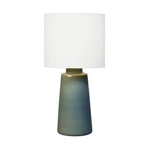 Modern White Ceramic Table Lamp for Home Office Hotel Lobby ABS Body Classic E26 <b>Bulb</b> Base Electric <b>Battery</b> Operated Lighting - Product Image 6