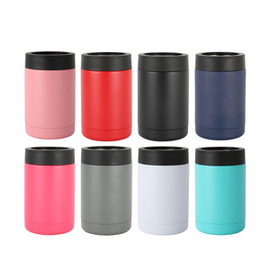 Funda de bebida de 12oz para <span class=keywords><strong>cerveza</strong></span> de Cola, soporte de botella de bebida aislado de acero inoxidable 304 para viajes, Camping, funda enfriadora de latas - Product Image 1