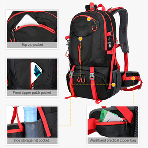 Mochila de Senderismo Impermeable de Gran Capacidad Personalizada de 50 l, Mochila de Nailon para Escalada y Campamento, para Deportes al Aire Libre, Viajes y Senderismo - Product Image 5