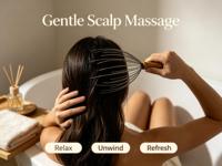Masseur de tête à manche en bois, masseur de cuir chevelu portatif, gratte-tête relaxant pour soulager le stress, cadeau