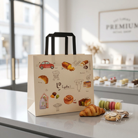 Sacs en papier personnalisés en gros, emballages cadeaux élégants avec poignées, matériau kraft durable pour la vente au détail et les événements