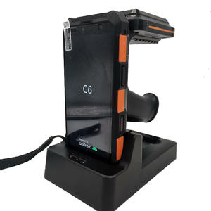 C61 안드로이드 5.5인치 PDA 스캐너 장거리 UHF <span class=keywords><strong>RFID</strong></span> 리더 라이터 4G WIFI 1D/2D 바코드 스캐너 충전 크래들 포함 - Product Image 2