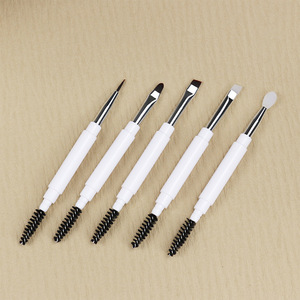 Tragbare Double Ended Eyeliner Wimpern zange Pinsel Ultra dünne abgewinkelte Eyeliner Augenbrauen Wimpern Make-up Pinsel Großhandel Kosmetik - Product Image 6